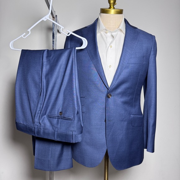Suitsupply Other - SuitSupply Sienna Suit Mens 38S 34W Blue Wool Vitale Barberis Canonico P3459I
